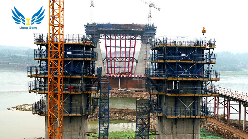 Q235 Hydraulic Self-Climbing Formwork for Core Wall/Shaft Lift/Bridge