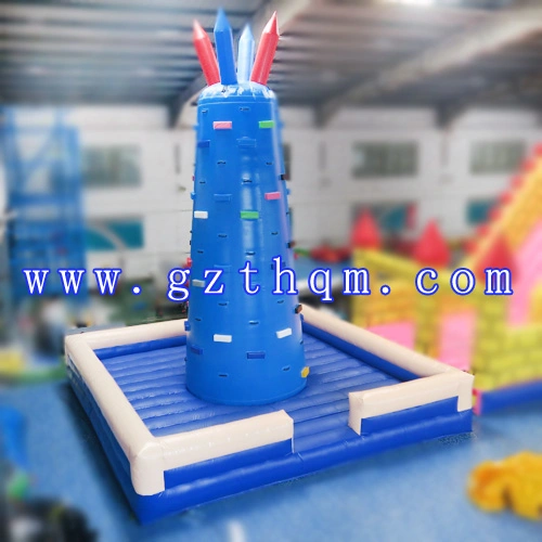 5X5X5m Outdoor Kids Inflatable Rock Climbing Wall