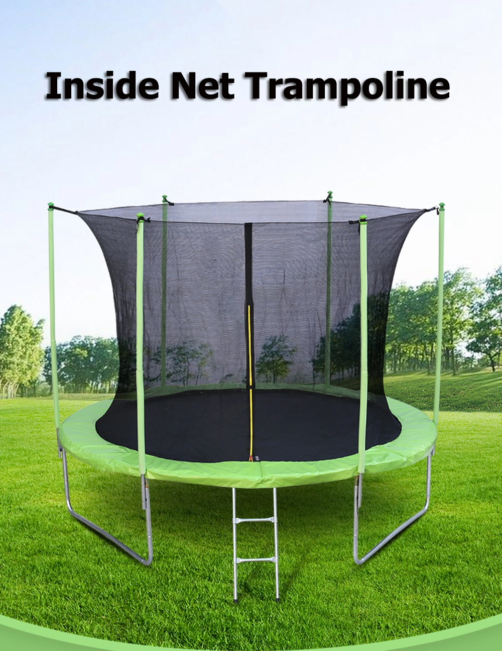 Funjump 6FT 8FT 10FT 12FT 14FT Kids Indoor Outdoor Recreational Trampoline