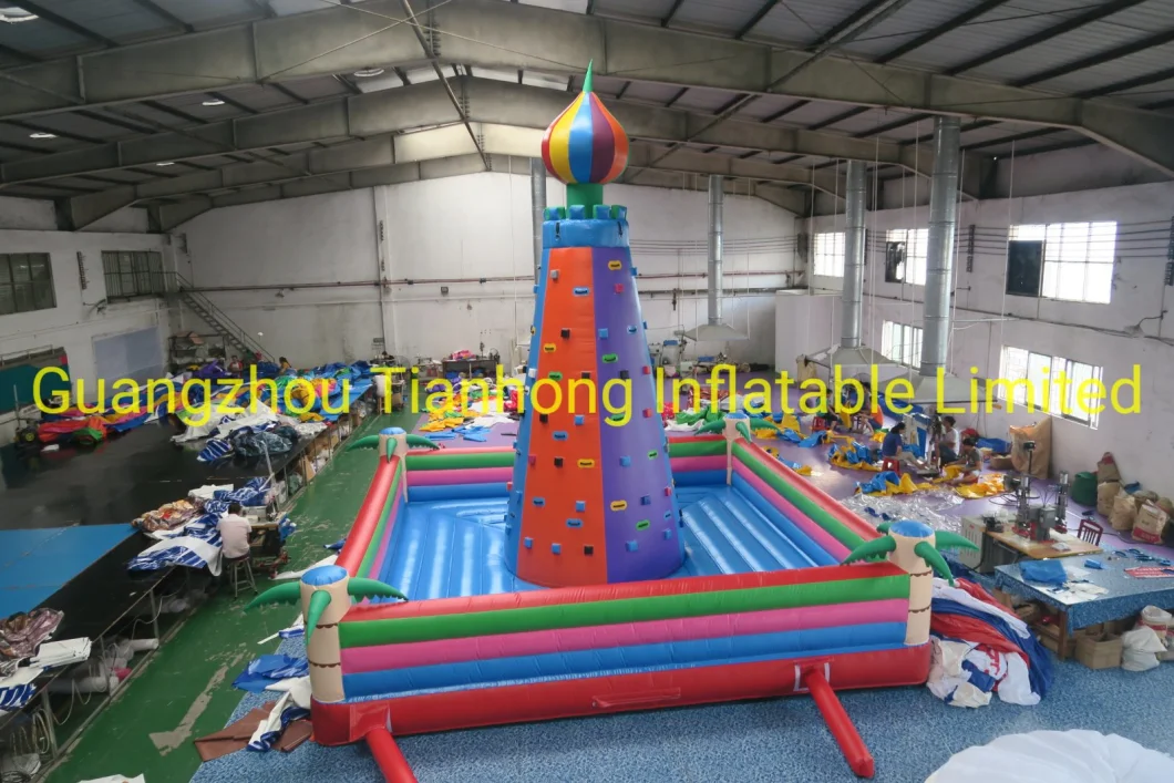 7X7m Giant Inflatable Climbing Wall for Kids and Adults