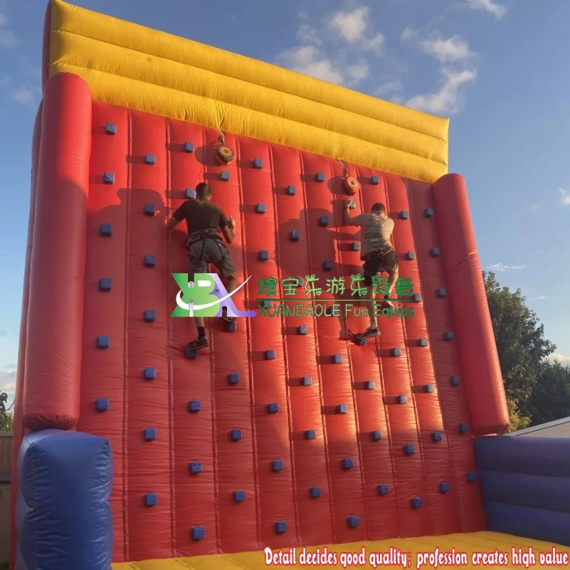 En14960 Approved Outdoor Inflatable Climbing Walls Sport Game 26FT Inflatable Rock Wall