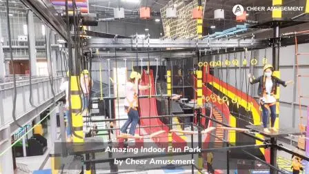 Amazing Indoor Sports Park Adventure Trampoline Park Solución total de Cheer Amusement