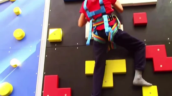 Forma de cohete de pared de escalada al aire libre para niños de parque personalizado