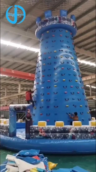 Muro de escalada inflable gigante móvil popular